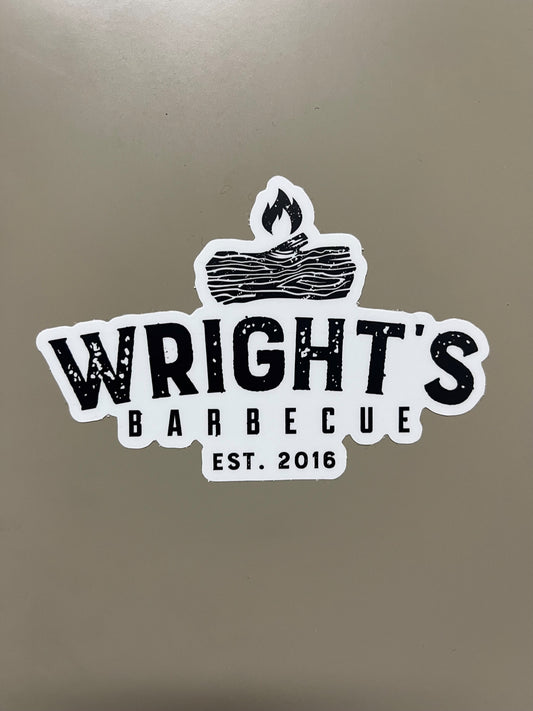 OG Wright's Barbecue Sticker